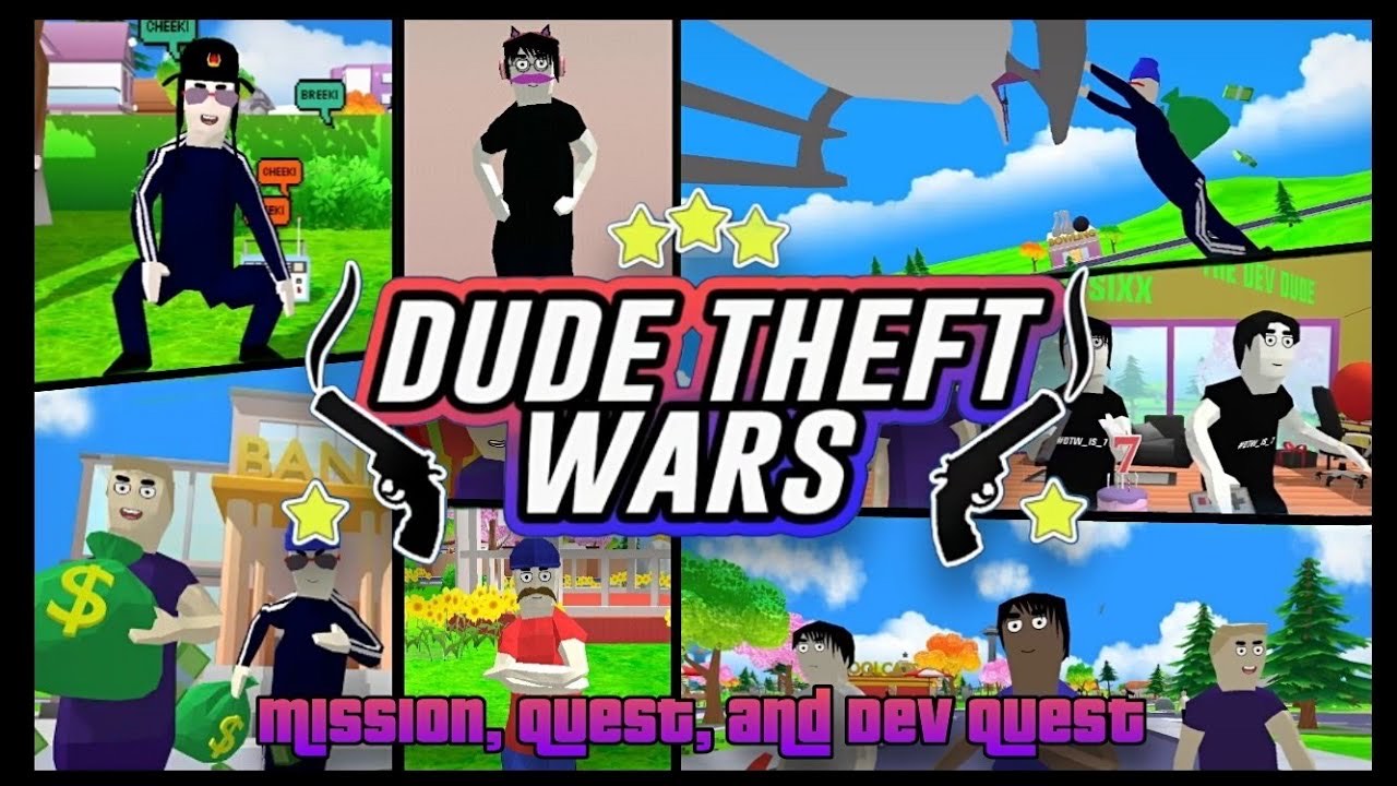 Кадр из видео Dude Theft Wars: прохождение миссии
