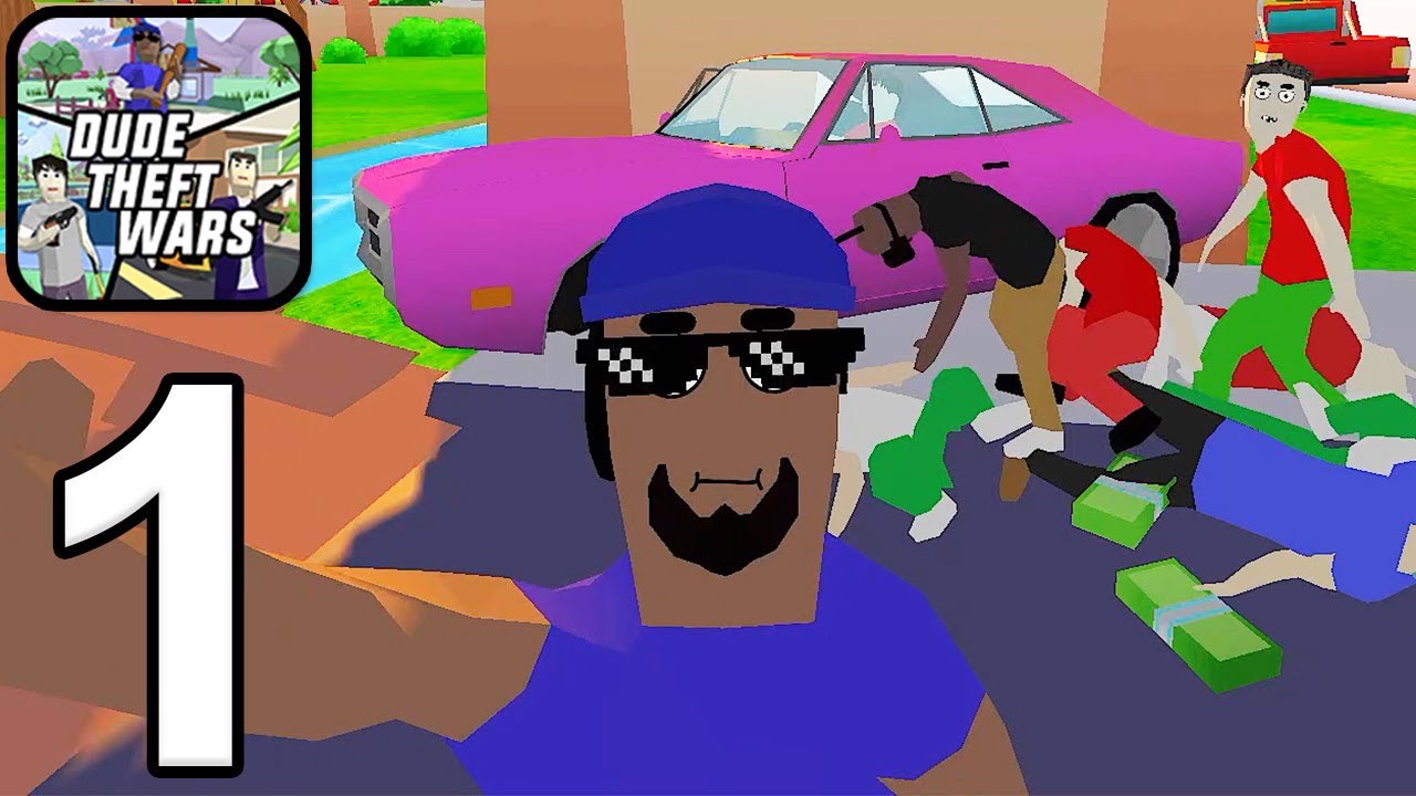 Кадр из видео Dude Theft Wars: исследование карты